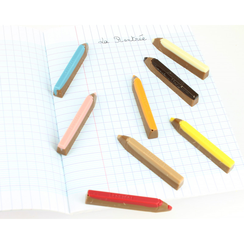 Coffret crayons de couleur en chocolat Leonidas