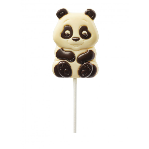 Sucette Panda chocolat blanc Leonidas