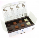 Pyramides Box garnie de 200 g de chocolats Leonidas