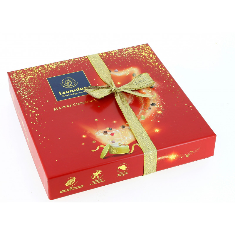 Coffret Zanzibar spécial fêtes garni de 270 g de chocolats Leonidas