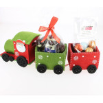 Petit train de Noël garni de 250 g de chocolats Leonidas
