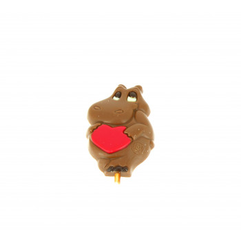 Sucette hyppopotame coeur Sucette hyppopotame coeur