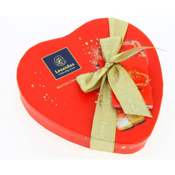 Coffret Cupidon garni de 120g de Chocolats Leonidas