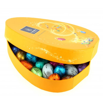 Boîte ovale garni de 320g de petits oeufs Léonidas Boîte ovale garni de 320g de petits oeufs Léonidas