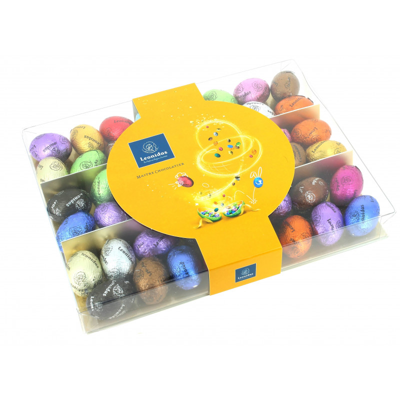 Coffret 48 petits œufs assortis en chocolat Leonidas