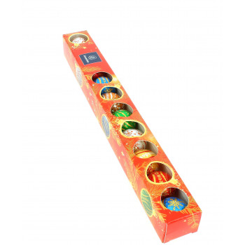 Réglette garnie de 120 g de boules de Noël