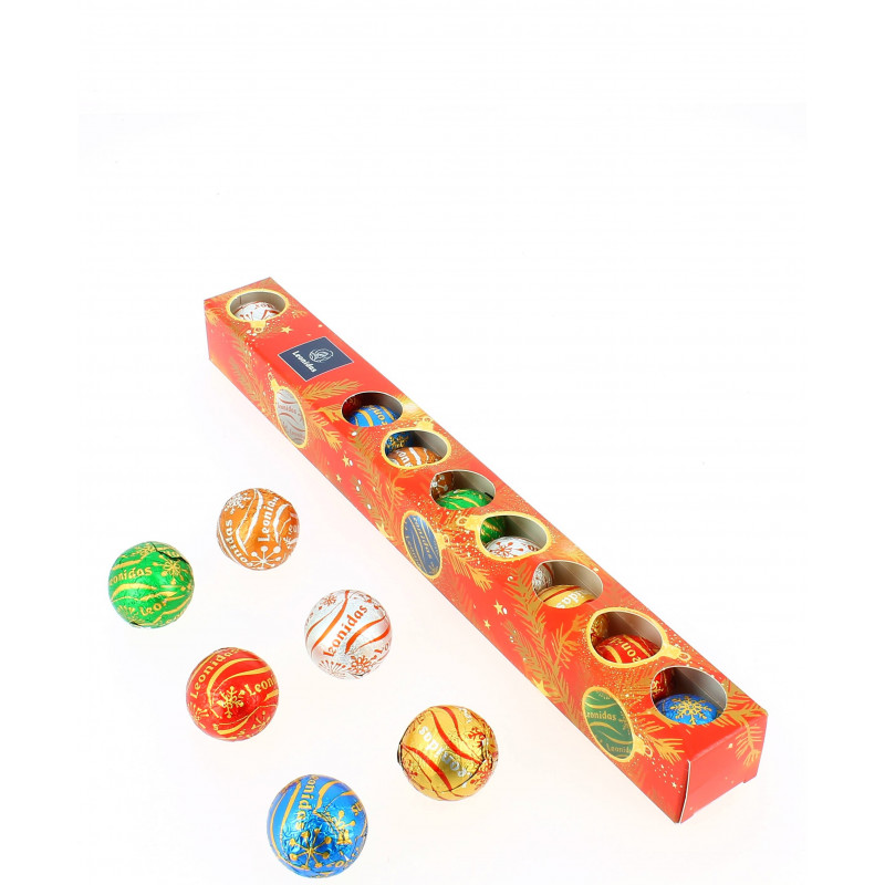 Réglette garni de 120 g de boules de Noël