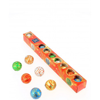 Réglette garni de 120 g de boules de Noël