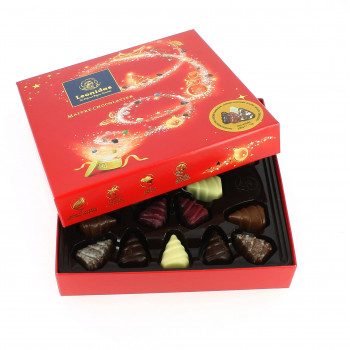 Coffret sapins en chocolat Leonidas 2
