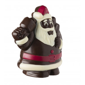 Sujet père Noël noir 50 g en chocolat Leonidas