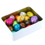 Boîte cocotte vichy garnie de 200 g de chocolats Leonidas