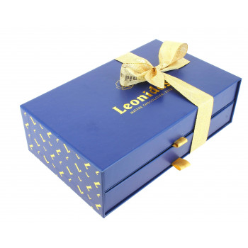 Coffret à tiroirs garni de 650 g de chocolats Leonidas 2