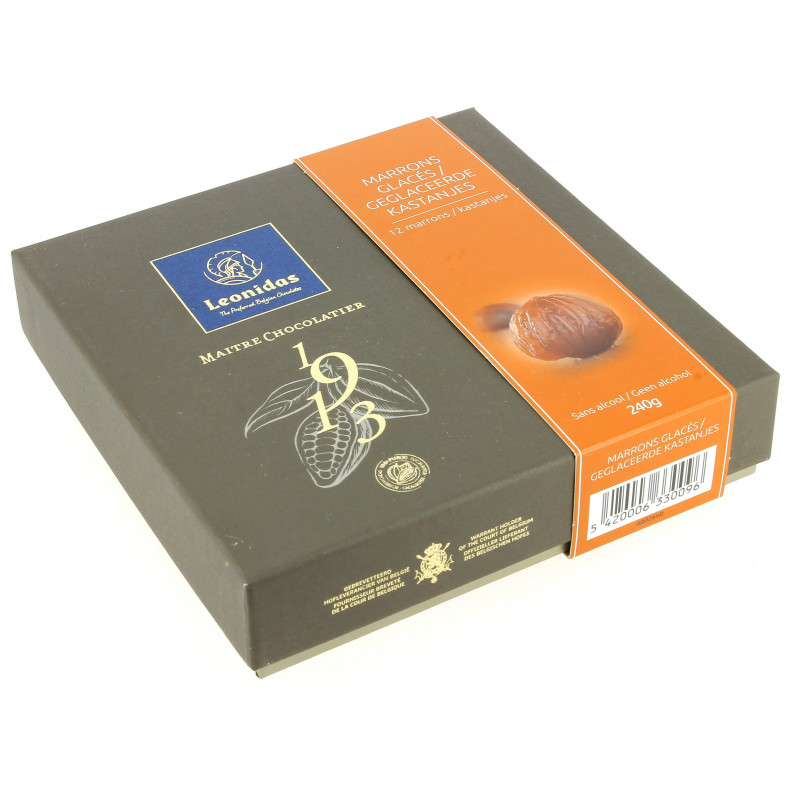 Coffret Prestige 12 marrons glacés.