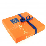 Coffret mix orangettes et mendiants garni de 350 g de chocolats Leonidas