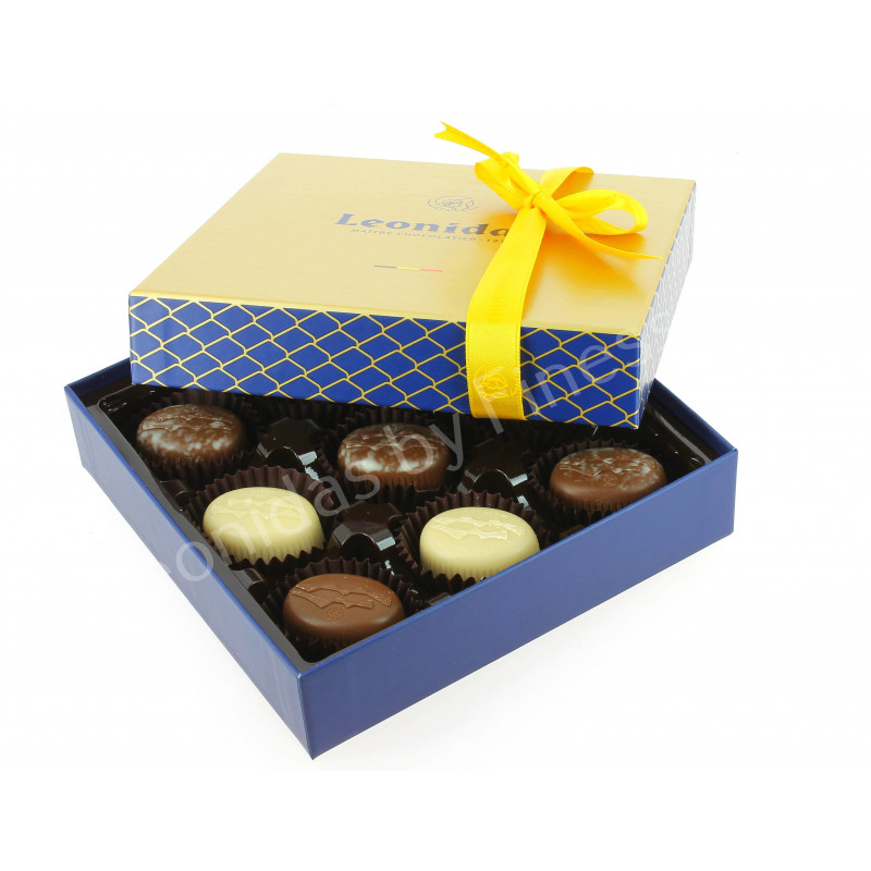 Coffret irresitible garni de 140 g de chocolats Leonidas