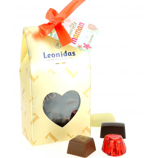 Pochette surprise pour papa garnie de 200 g de chocolats Leonidas