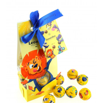 Sachet KIds garni de 200 g de boules en chocolat Leonidas