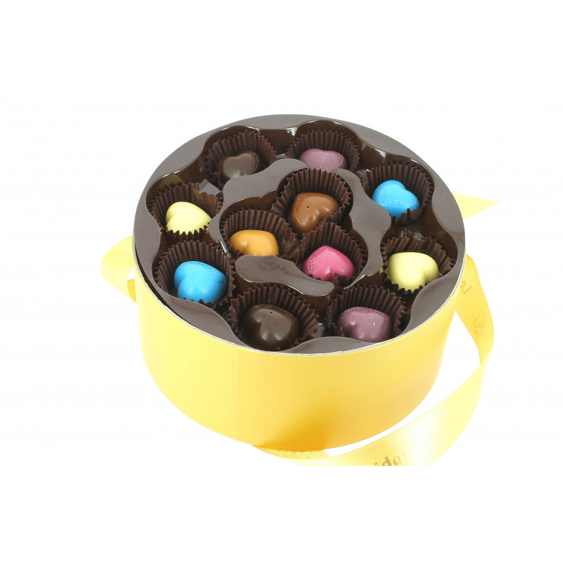 Coffret "Passion" garni de 375g de chocolats Léonidas