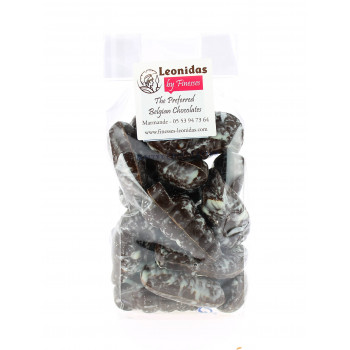 Sachet de fruits de mer pralinés en chocolat Leonidas noir 250 g