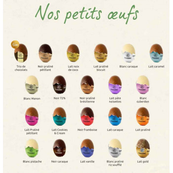 Corbeille basse cour garnie de 260 g de chocolats Leonidas 2