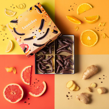 Coffret Leonettes garni de 440 g de chocolats Leonidas