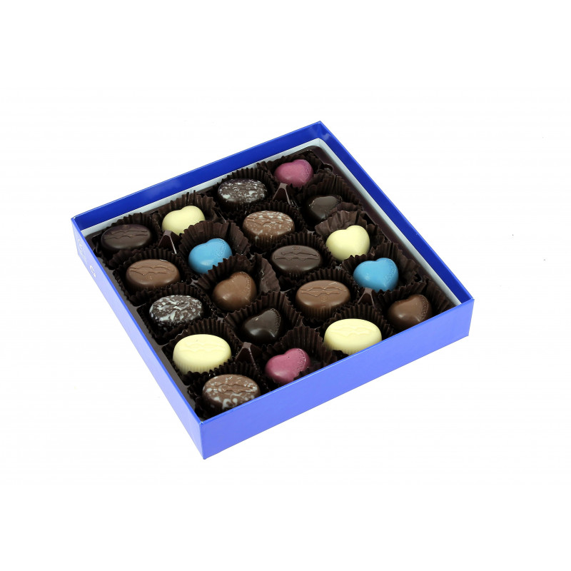 Coffret Hibiscus garni de 260 g de chocolats Leonidas