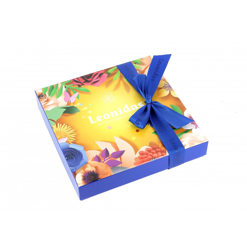 Coffret Hibiscus garni de 260 g de chocolats Leonidas