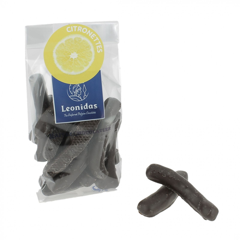 Sachet de citronettes en chocolat Leonidas 100 g