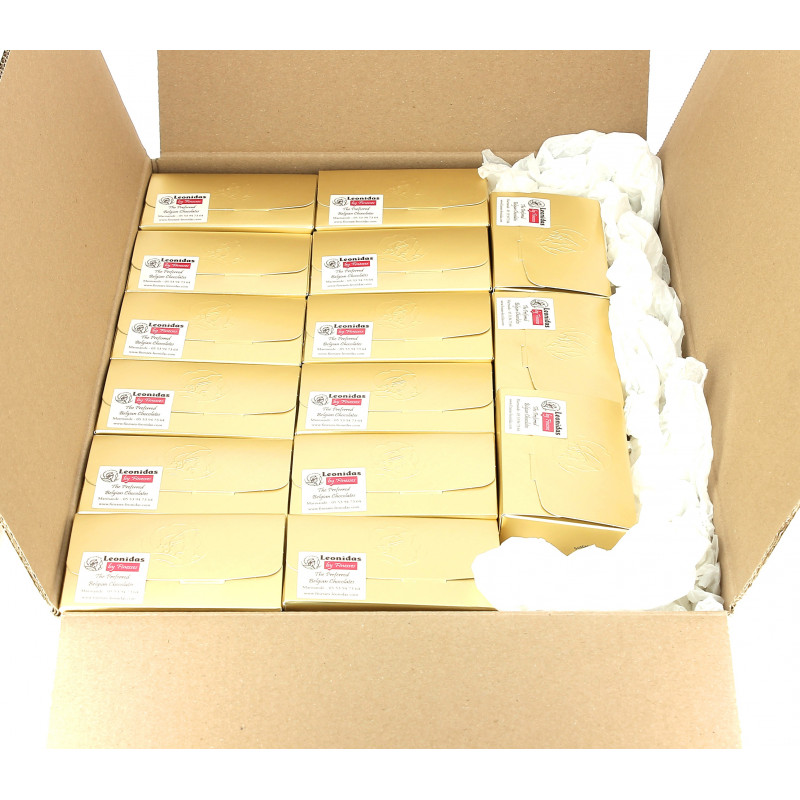 Carton de 30 ballotins 145 g de chocolats Leonidas assortis