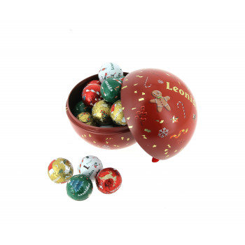 Boule de Noël garnie de 230 g de chocolats Leonidas 2
