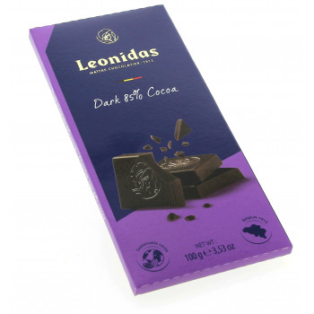 Tablette 100 g chocolat Leonidas noir intense 85%