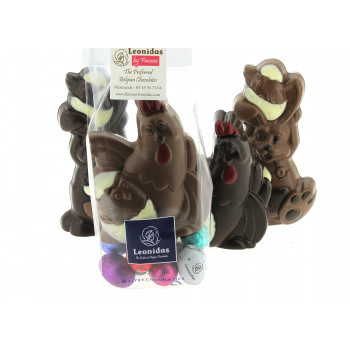 Sujet de Pâques 100 g et 9 petits œufs Sujet de Pâques 100 g et 9 petits œufs