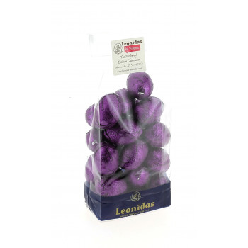 Sachet 250 g de petits œufs  noirs à la violette en chocolat Leonidas