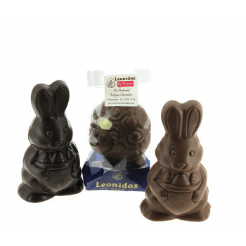 Sujet 50 g en chocolat Leonidas noir ou lait. Sujet 50 g en chocolat Leonidas noir ou lait.