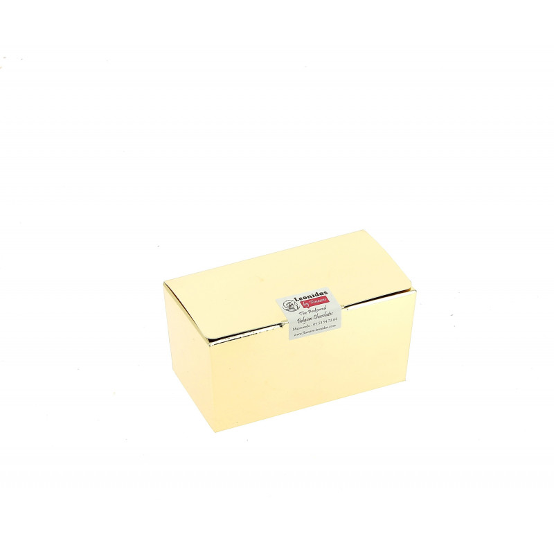 Mini ballotin or 8 marrons glacés