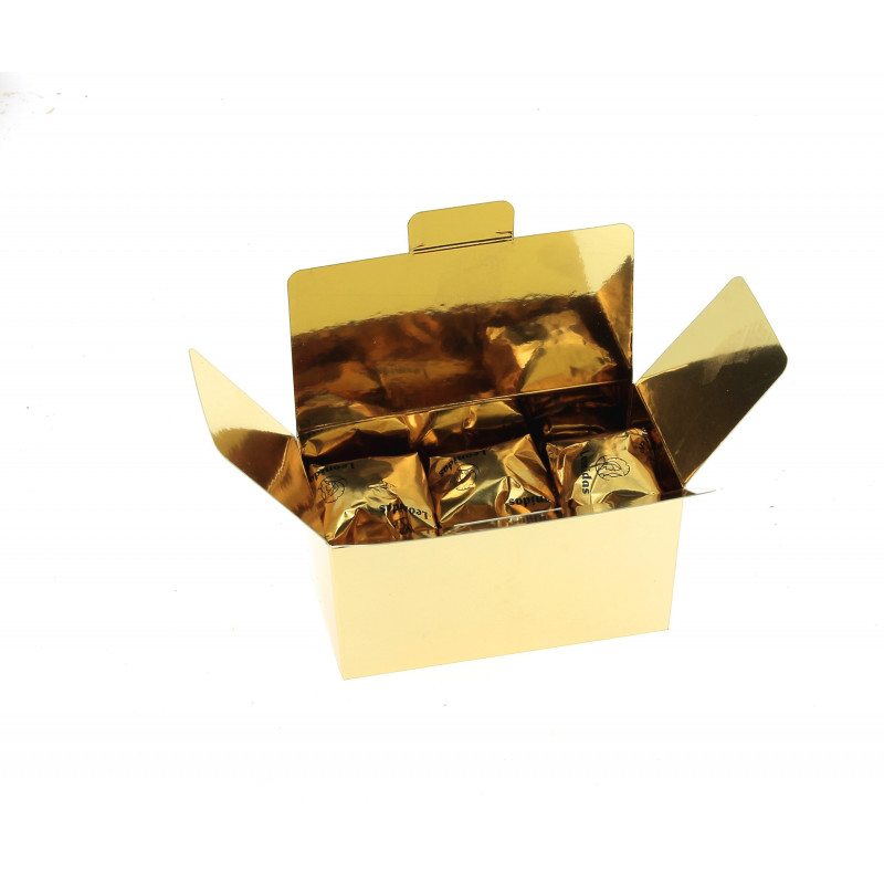 Mini ballotin or 8 marrons glacés