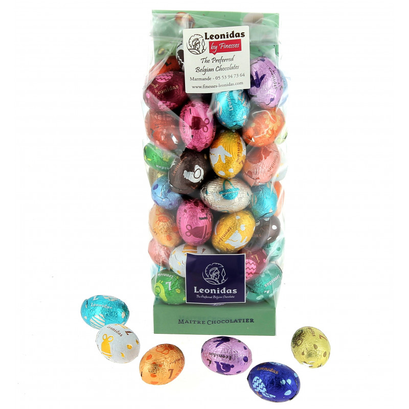 Sachet de petits œufs assortis en chocolat Leonidas 550 g
