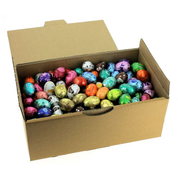 Carton de 2.5 kg de petits oeufs en chocolat Leonidas assortis
