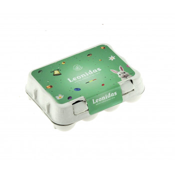 Boîte à œufs contenant 12 petits œufs en chocolat Leonidas