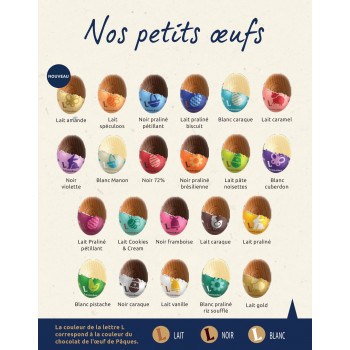 Tube de Pâques garni de 290g de petits oeufs Leonidas 2