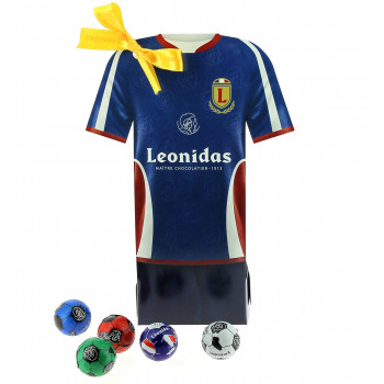 Sachet 200 g ballons de foot en chocolat Leonidas