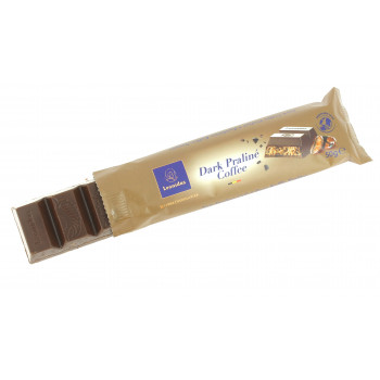 Bâton Chocolat Léonidas noir praliné café.