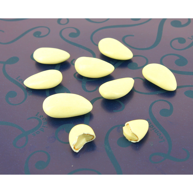 Dragées amande couleur ivoire brillante 500 g