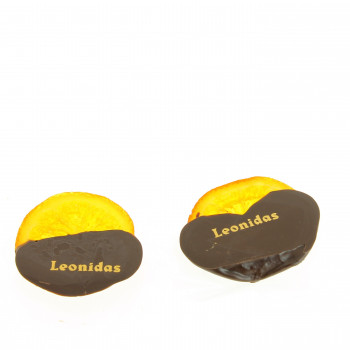 Oranges confites trempées, chocolat noir Leonidas 200 g Oranges confites trempées, chocolat noir Leonidas 200 g